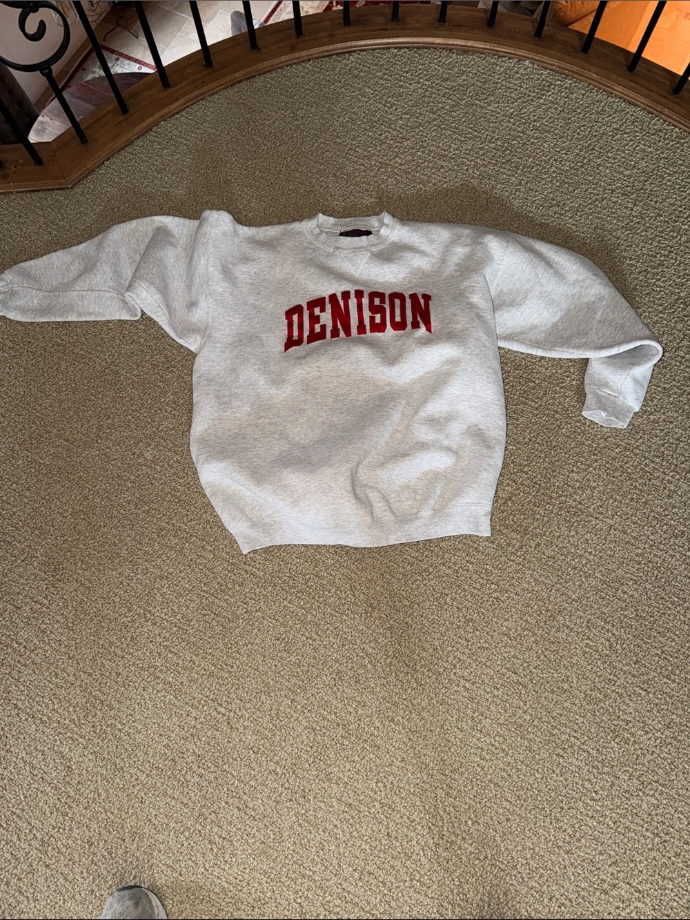 Denison university vintage Crewneck Sweatshirt embroidered